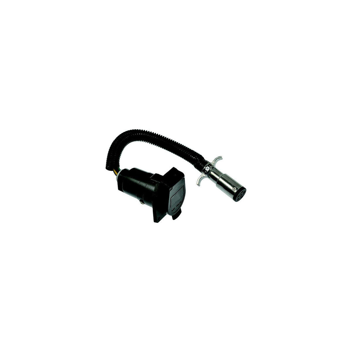 Pollak 6-Pole Round Vehicle End to 7-Blade Trailer End Adapter