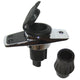 Perko Locking Collar Pole Light Mounting Base - 2 Pin - Chrome Plated with Black Cover