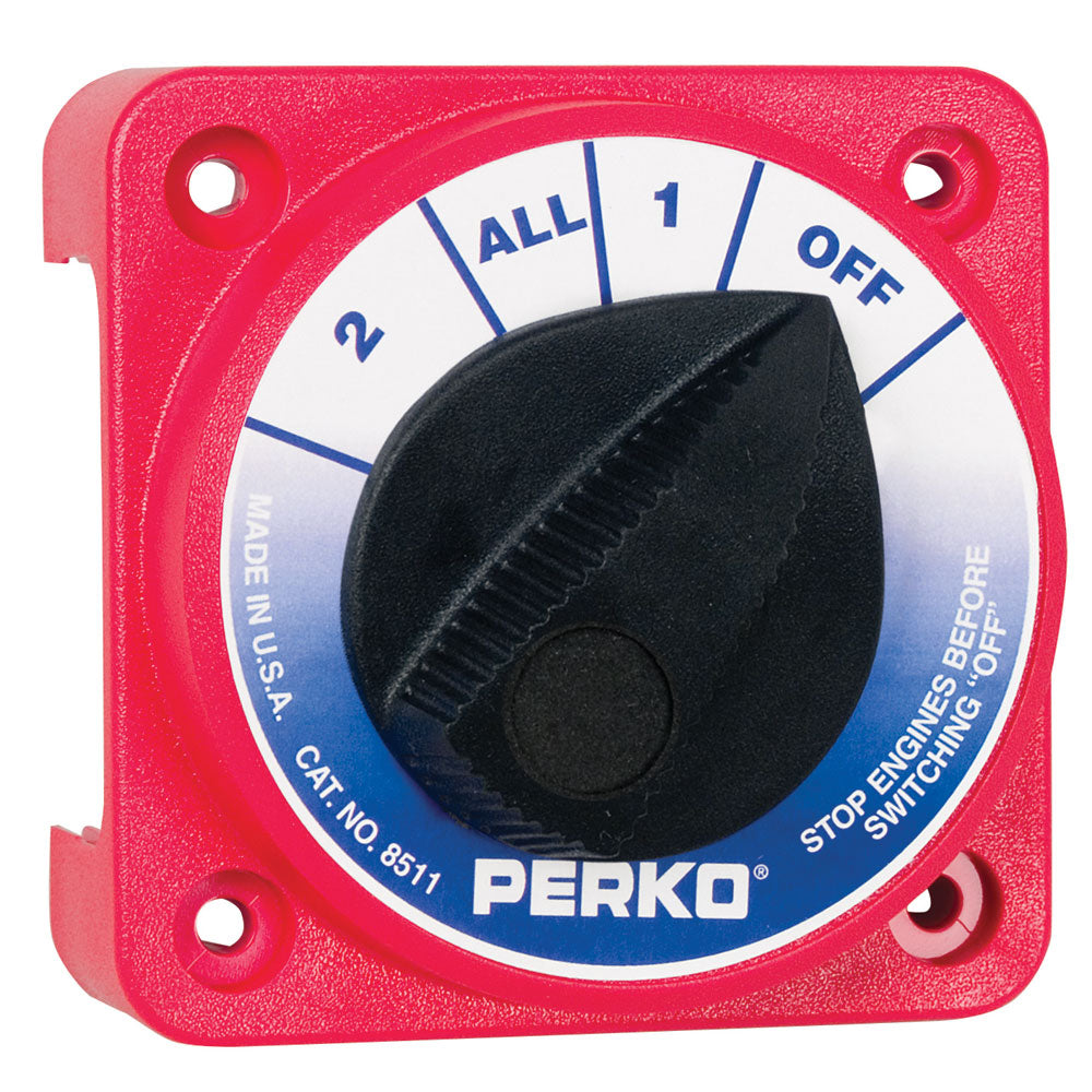 Perko Compact Medium Duty Battery Selector Switch with o Key Lock