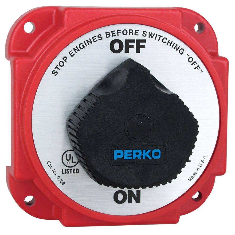 Perko 9703DP Heavy Duty Battery Disconnect Switch with Alternator Field Disconnect