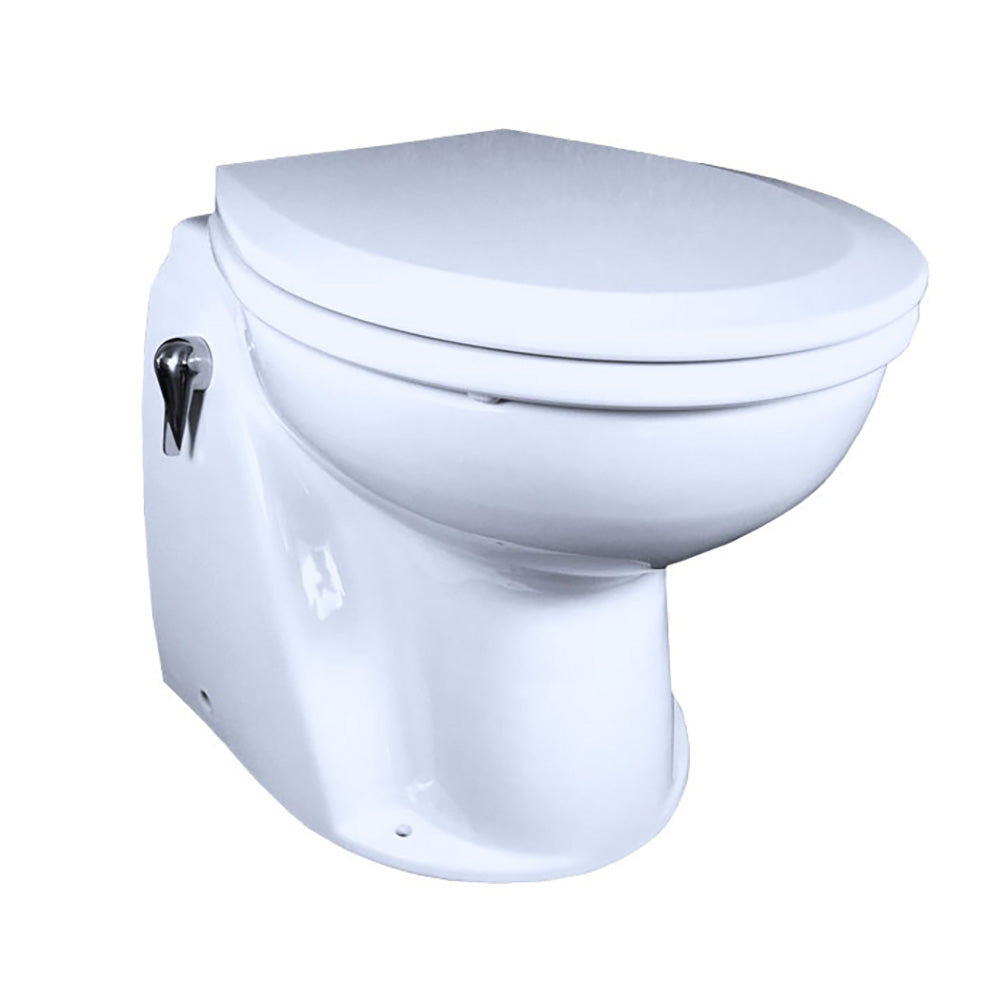 Raritan Atlantes Freedom® with Vortex-Vac - Household Style - White - Remote Intake Pump - Smart Toilet Control - 12v