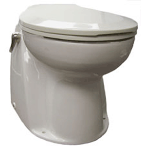 Raritan Atlantes Freedom® with Vortex-Vac - Household Style - White - Freshwater Solenoid - Smart Toilet Control - 12v