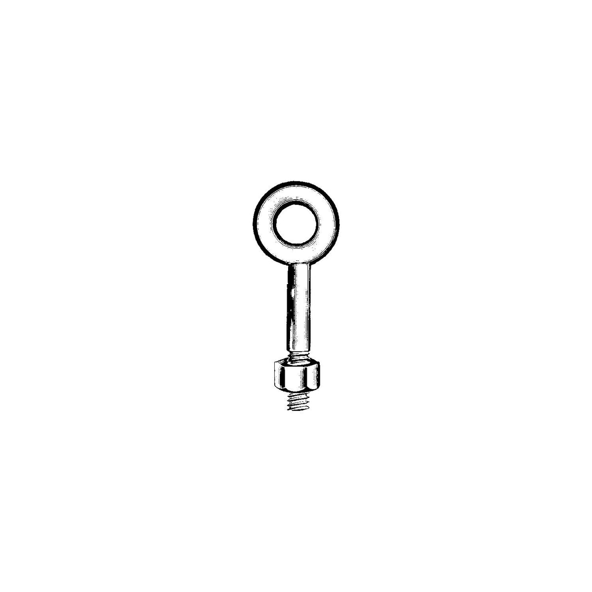 Chicago Hardware Regular Eyebolt, Galvanized 080910