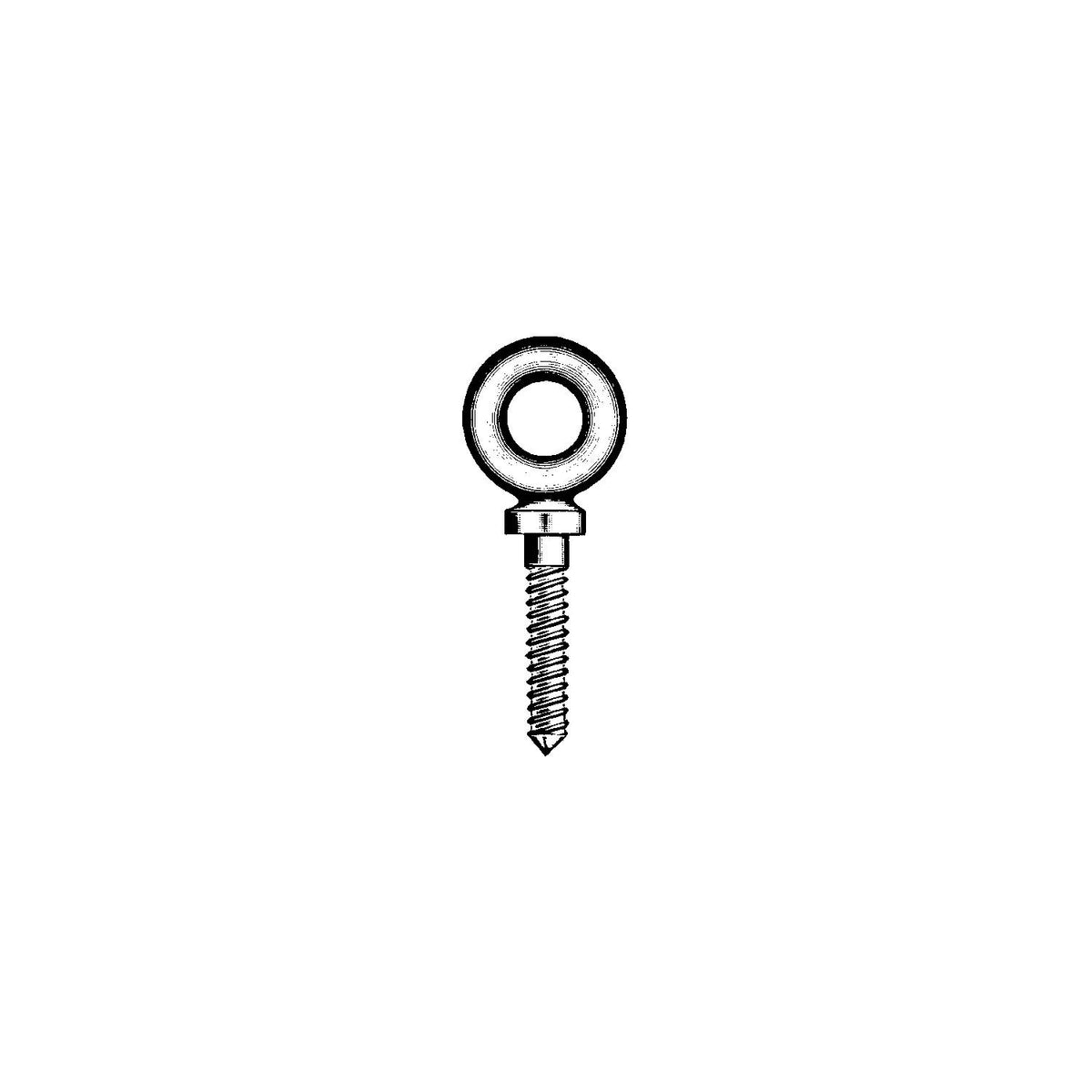 Chicago Hardware Shoulder Screw Eyebolt, Galvanized 089203