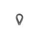 Chicago Hardware Galvanized Wire Rope Thimble, 5/16"