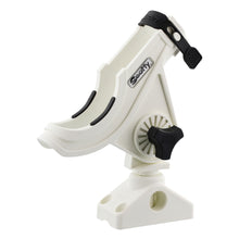 Scotty 280 Bait Caster/Spinning Rod Holder with 241 Deck/Side Mount - White