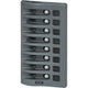 Blue Sea Systems 4378 WeatherDeck Water Resistant Circuit Breaker Panel - 8 Position - Grey