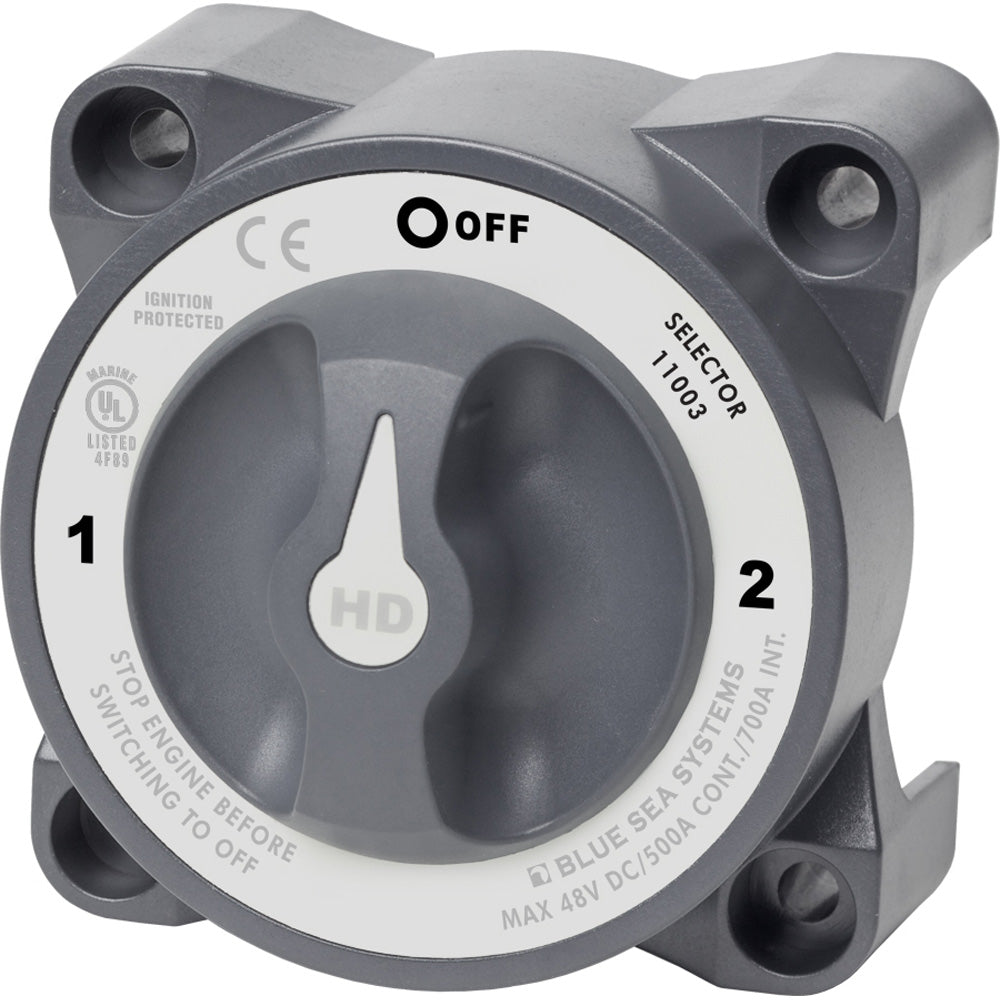 Blue Sea Systems 11003 HD-Series Battery Switch with Alternator Field Disconnect - 3-Position