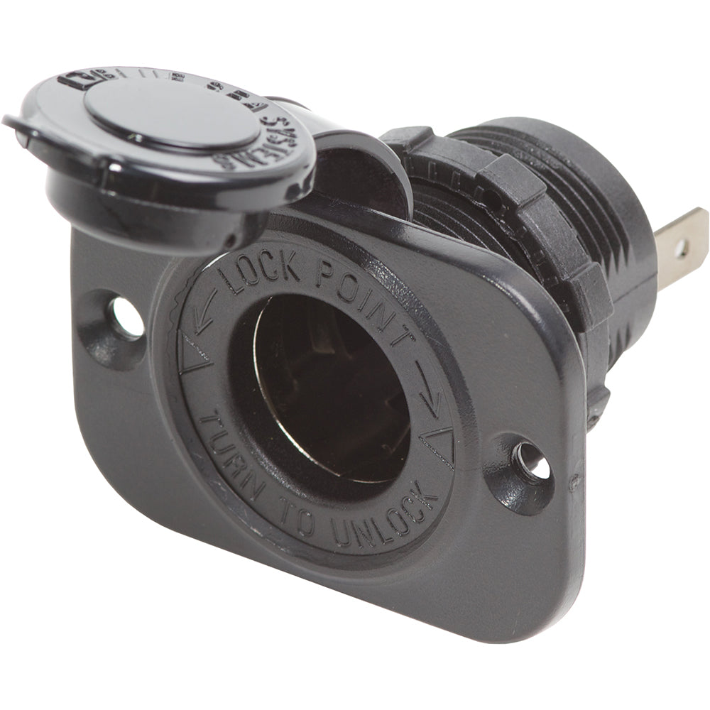 Blue Sea Systems 12 Volt Dash Socket - Black