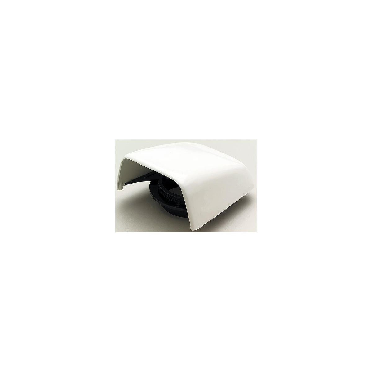 Beckson Marine C7 Snap On Clam Vent With Hose Adapter, White 5-1/2" W x 6-1/4" D x 2-1/2" H