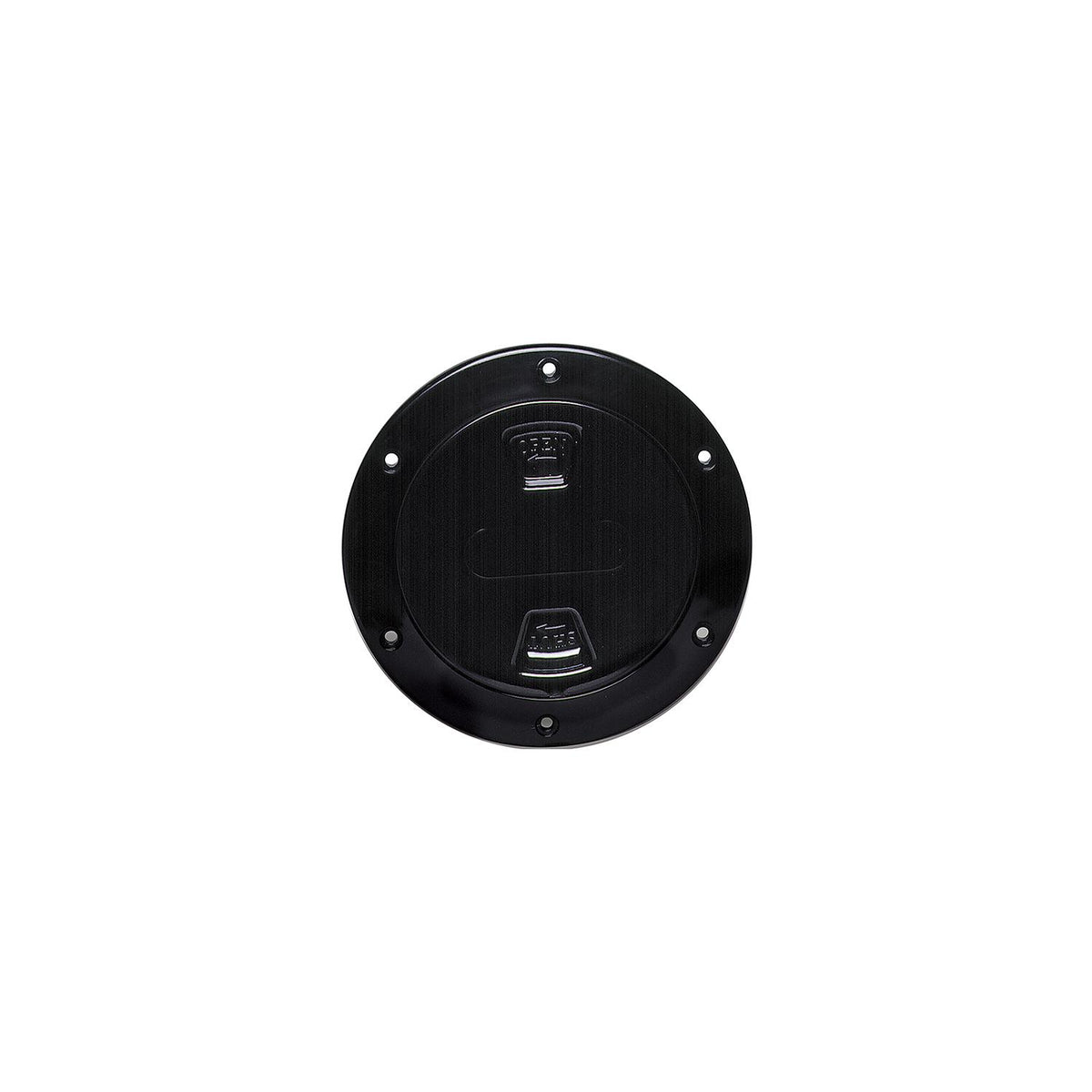 Beckson Marine Screw Out Deck Plate With Standard Trim Ring, Dimple Center DP42B