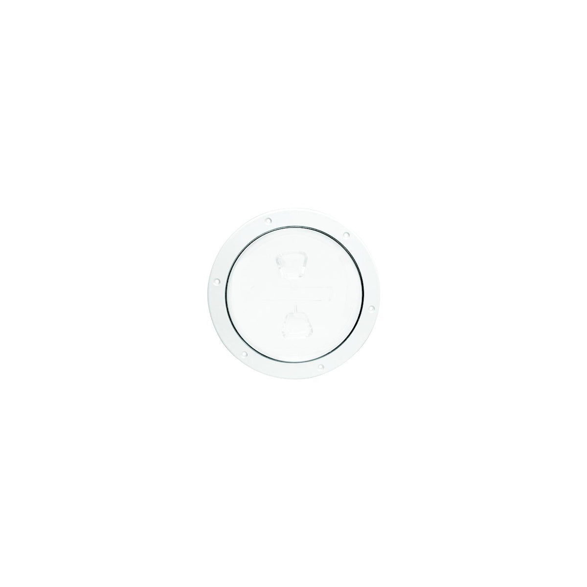 Beckson Marine Screw Out Deck Plate With Standard Trim Ring, Dimple Center DP42W