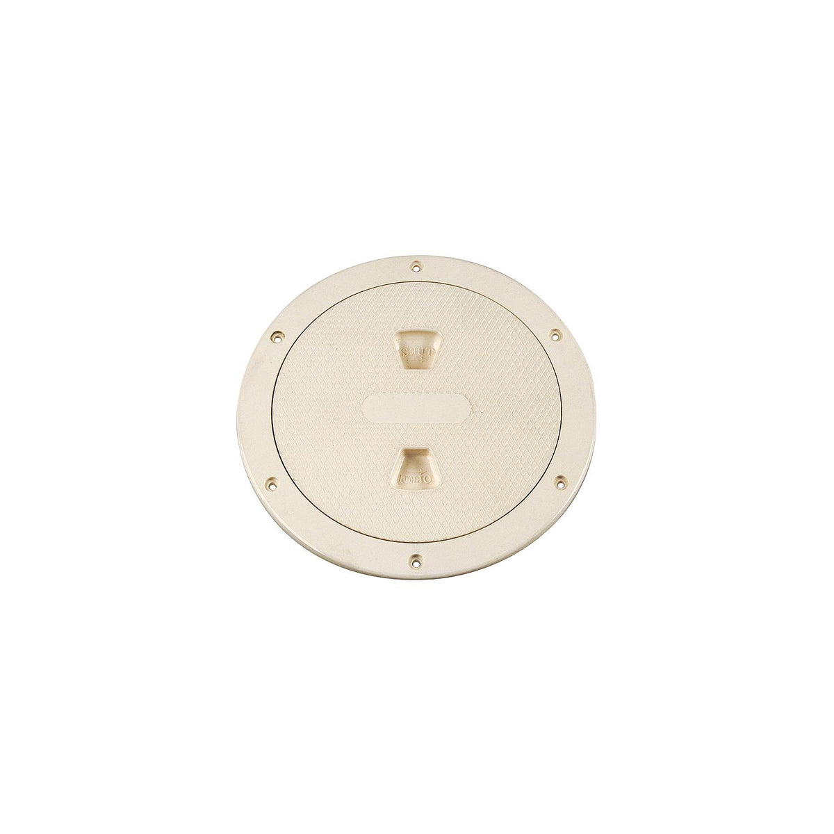 Beckson Marine Screw Out Deck Plate With Standard Trim Ring, Diamond Center DP84N