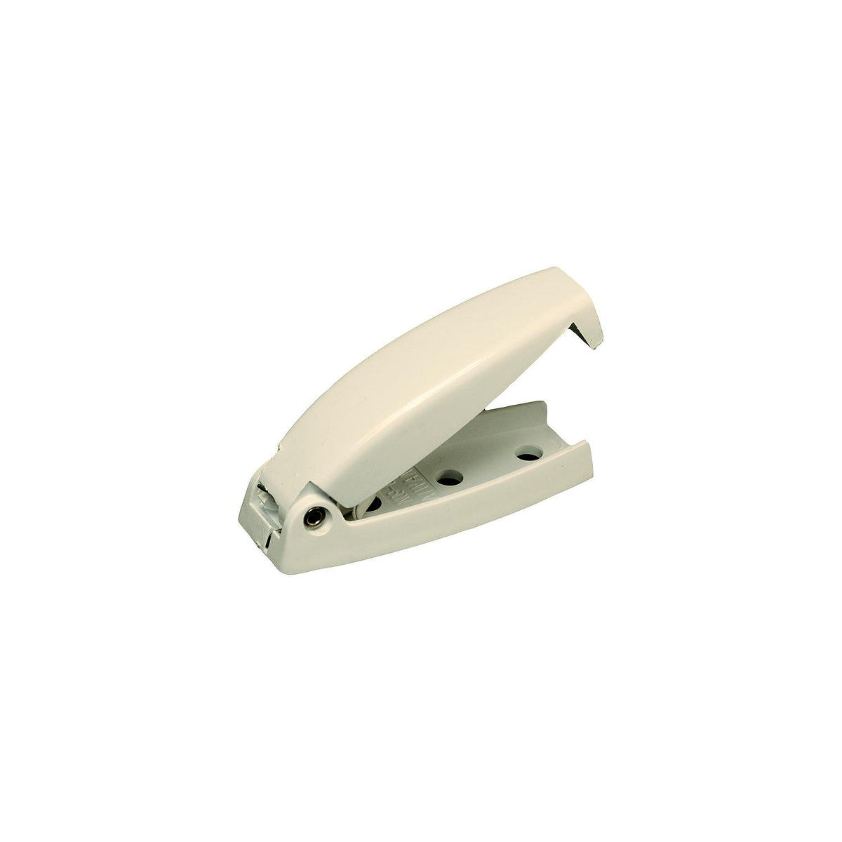 RV Designer Baggage Door Catch - Col White - Rounded