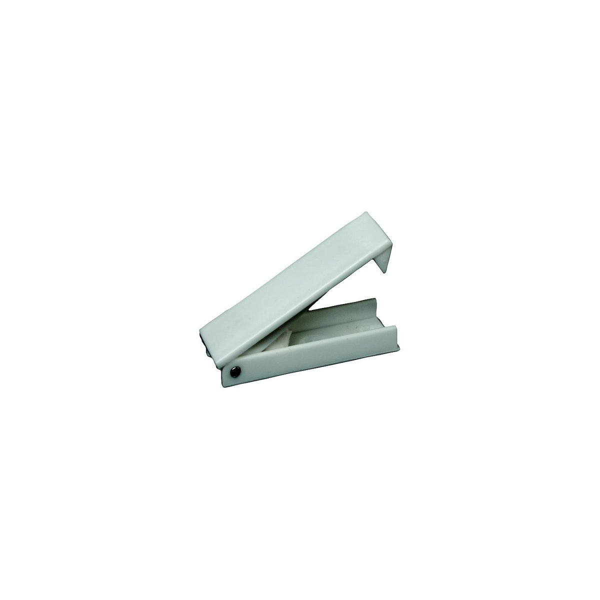 RV Designer Baggage Door Catch - White - squared