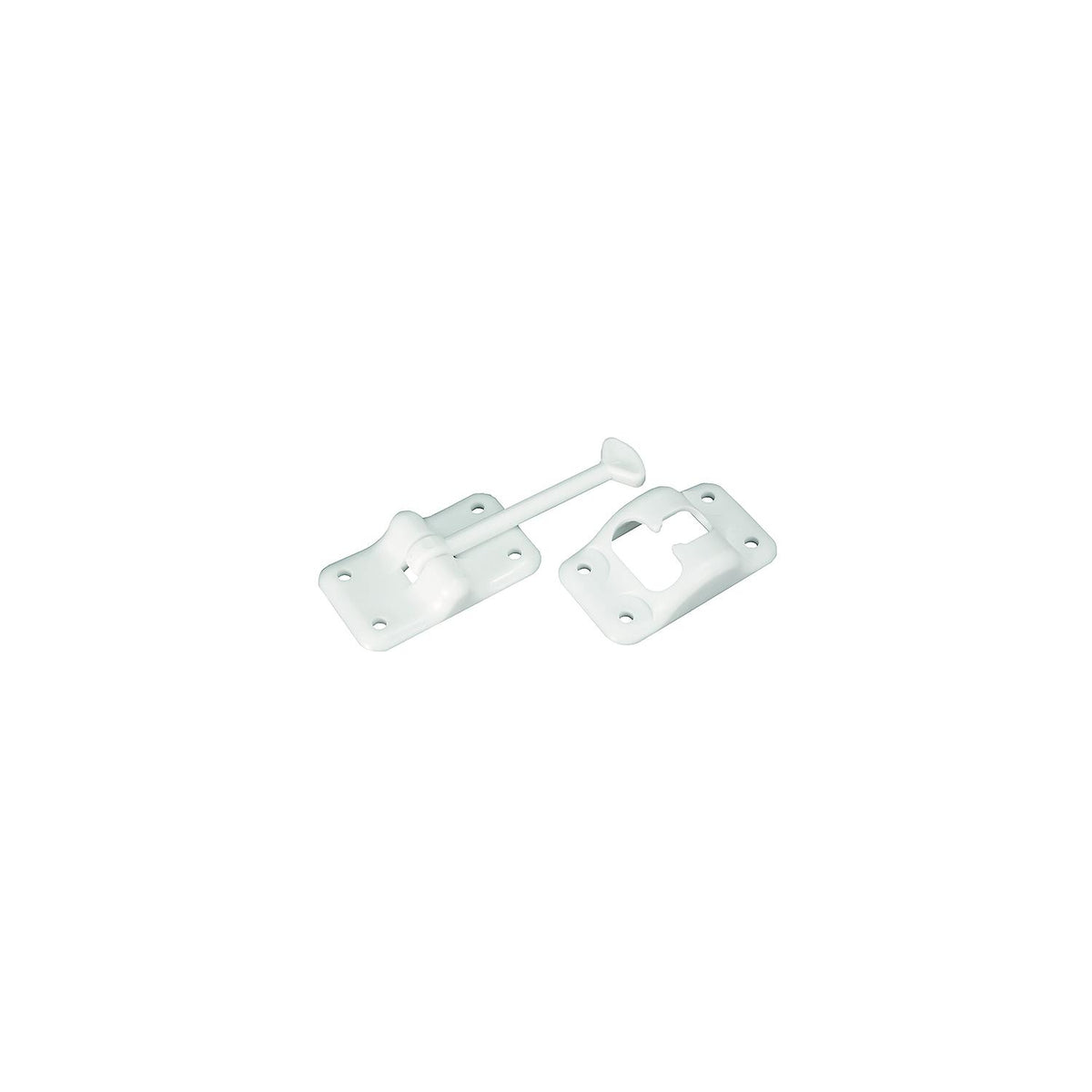 RV Designer Entry Door Holder - Plastic T - 3 1/2" - White