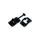 RV Designer Entry Door Holder - Plastic T - 3 1/2" - Black