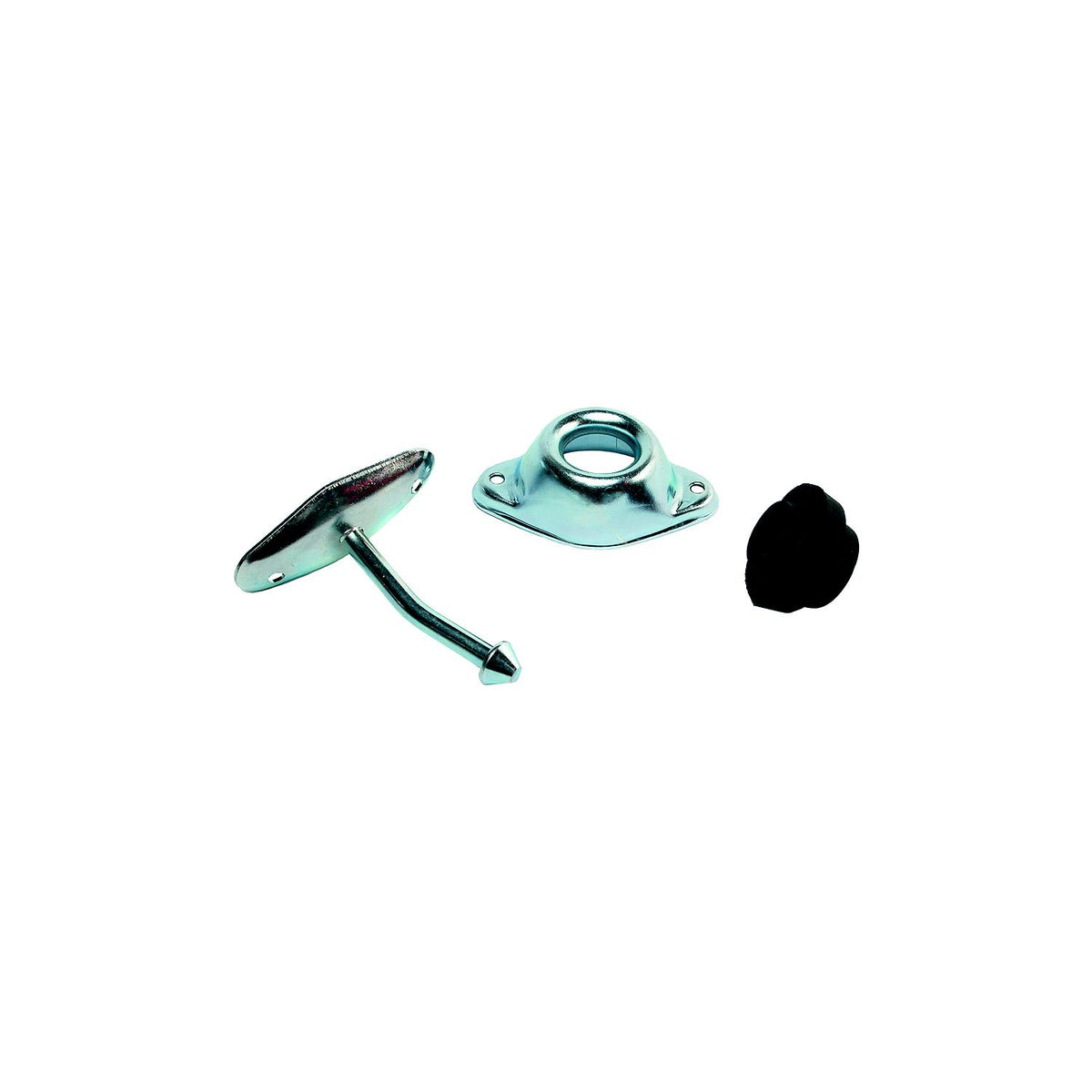 RV Designer Entry Door Holder - Metal Plunger - 3" Angled