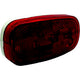 RV Designer Oblong Reflex Incandescent Marker Light White Base, Red