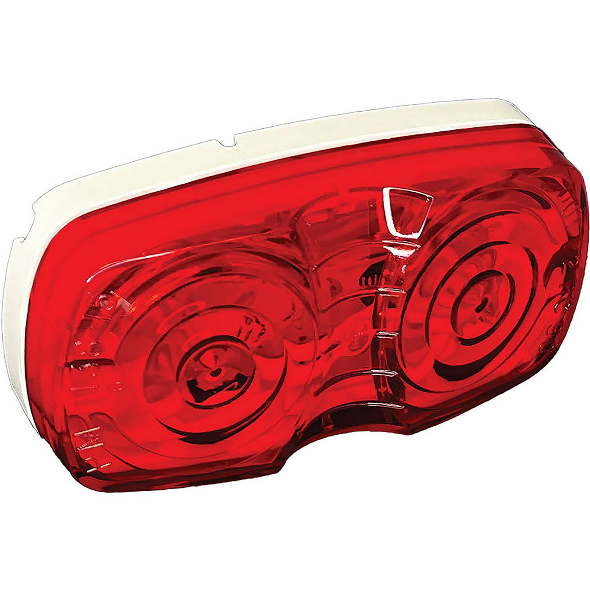 RV Designer Double Bulls Eye LED Marker Light, Red, 4" X 2"