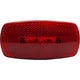 RV Designer Oblong Reflex LED Marker Light, Red, Black base