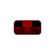 RV Designer L964 Replacement Lens for Incand. Rectangular Taillight with Reflex, Red