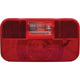 RV Designer Incandescent Rectangular Tail Light With Reflex & Back up Light, Red, 8.5625" X 3.125"