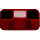 RV Designer L972 Replacement Lens for Incand. Rectangular License Light & Bracket & Back-Up with Reflex, Red