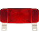 RV Designer LED RV Combination Tail Light with License Illuminator, White Base, Red