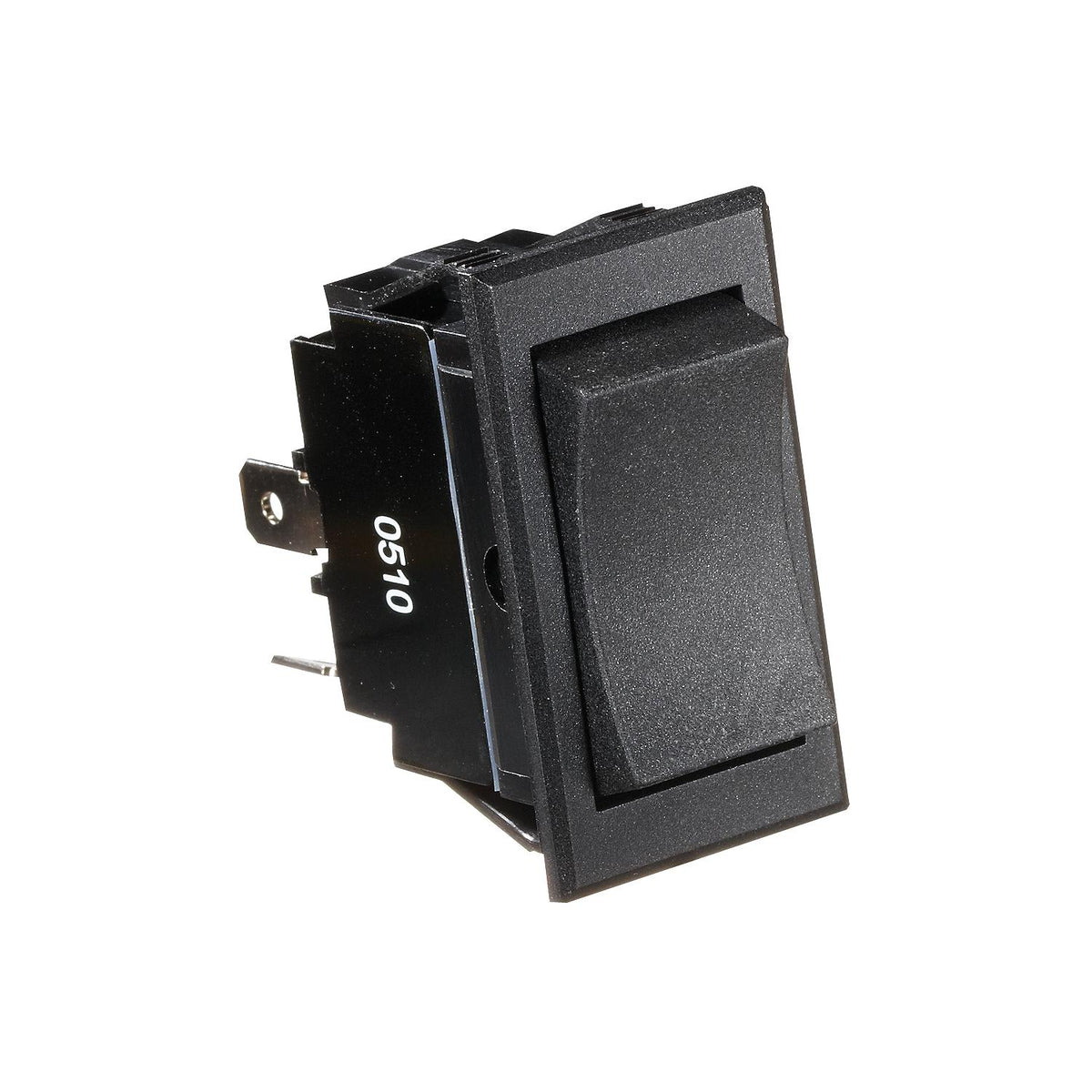 RV Designer Black Rocker Switch, 20A, 4 X Terminal, Momentary On/Off/Momentary On. Cut-Out 1.46" x 0.83" - DPDT