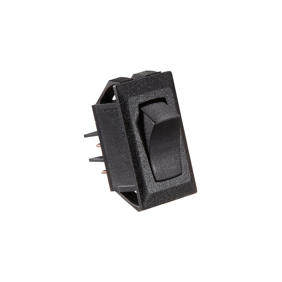 RV Designer Black Rocker Switch, 10 A, On/Off - SPST - Cut-Out .550" x 1.125"