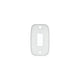 RV Designer White Single Mounting Plate - Cut-Out .550" x 1.125"