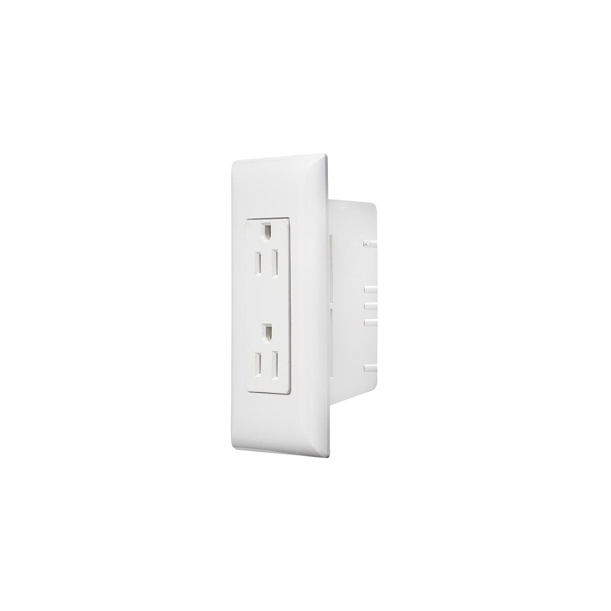 RV Designer "Self Contained" White Dual Outlet, Speedwire with Cover-Plate