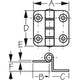 Sea Dog Stainless Steel Offset Butt Hinge