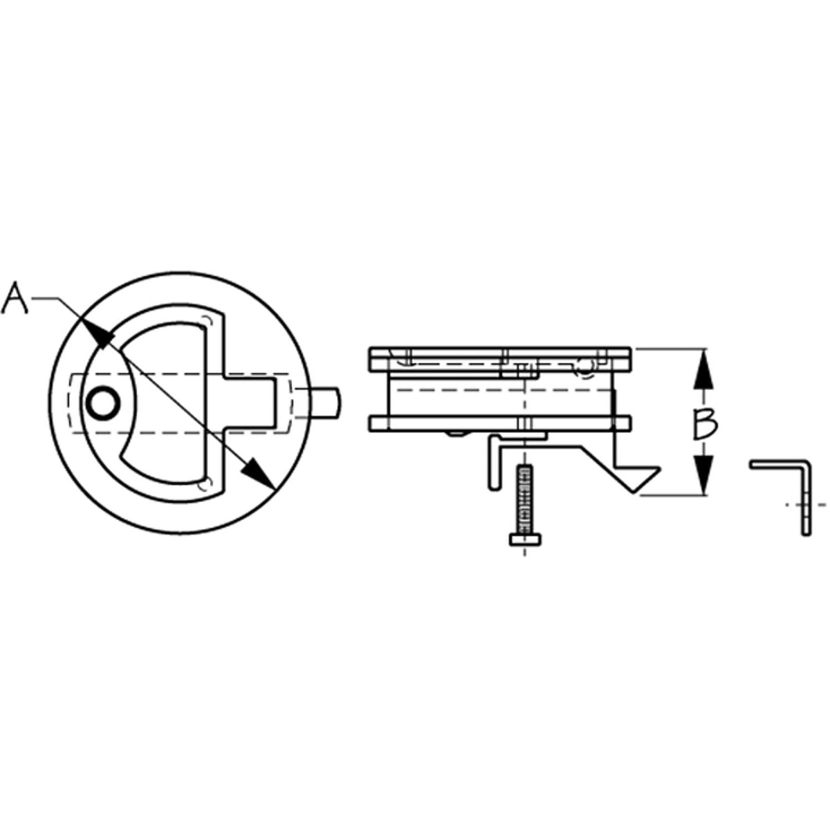 Sea Dog - Staineless Slam Latch 1-1/2"