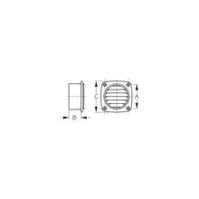 Sea Dog Vent 4 Square With Flange