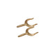 SeaDog 5805701 Brass Round Horn Oarlocks, A: 1/2" B: 2-1/8"