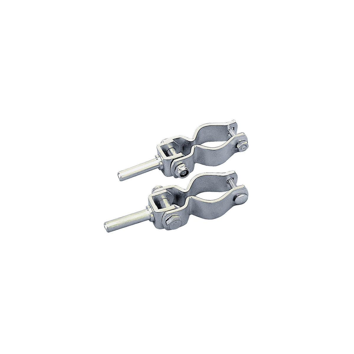 Sea-Dog Heavy Duty Zinc Plated Steel Clamp-On Oar Lock, Pair, 1/2" Shaft