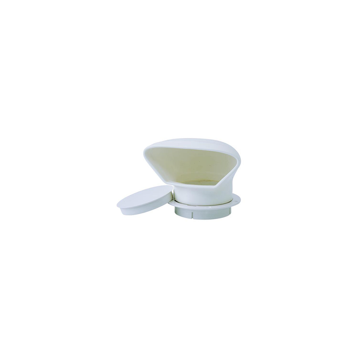 SeaDog 7271423 PVC Low Profile Cowl Vent & Snap On Deck Plate