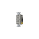 Hubbell GFCI Duplex Receptacle with Cover Plate, Gray