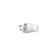 Hubbell White 15A/20A 125V Straight Blade Female Plug to 20A 125V Twist Lock Locking Male Adapter