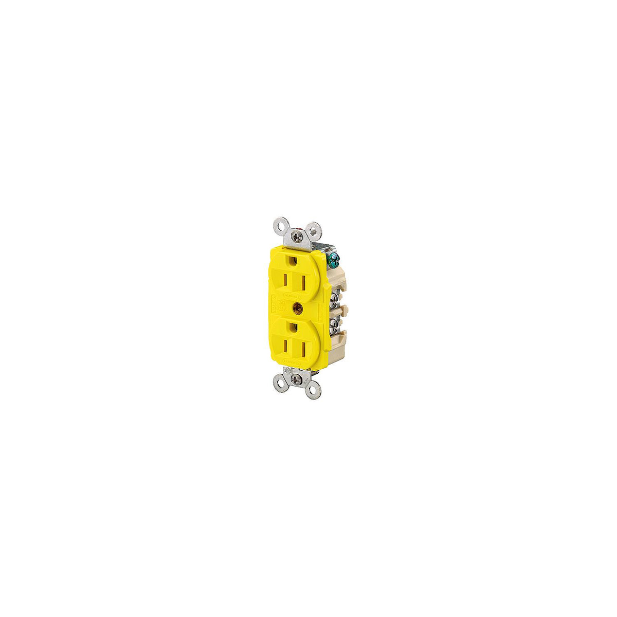 Hubbell Yellow 15A 125V Heat & Corrosion Resistant Duplex Receptacle