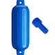 Polyform G-4 Twin Eye Fender 6.5" x 22" - Blue with Adapter