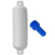 Polyform G-4 Twin Eye Fender 6.5" x 22" White with Adapter