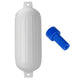 Polyform G-6 Twin Eye Fender 11" x 30" - White with Adapter