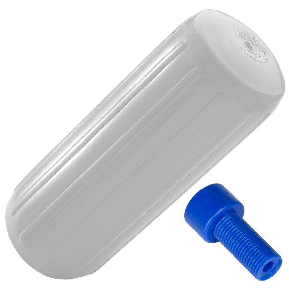 Polyform HTM-4 Fender 13.5" x 34.8" - White with Adapter