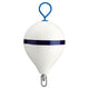 Polyform 17" CM Mooring Buoy with Galvanized Iron - White Blue Stripe