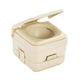 Dometic™ 964 Portable Toilet with Mounting Brackets - 2.5 Gallon - Parchment