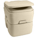 Dometic™ 965 MSD Portable Toilet with Mounting Brackets - 5 Gallon - Parchment