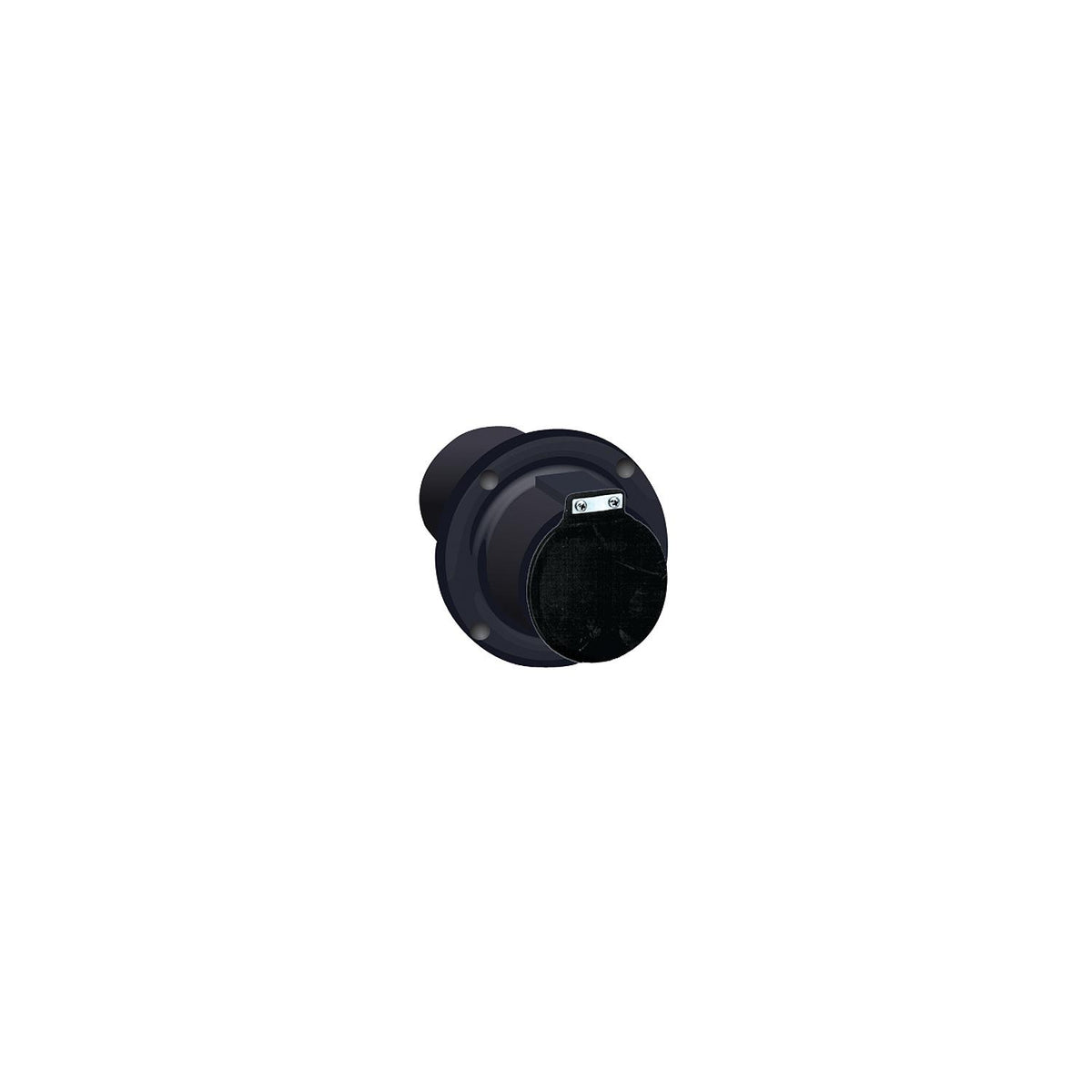 Centek Industries 2" Exhaust Thru-Hull, Black with Flapper